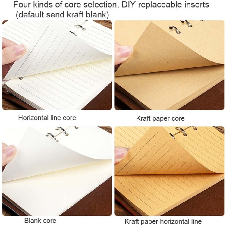 A6 PU Maple Retro Straps Handbook Loose-leaf Notebook(Brown) - free shipping - PMc TechLife - Order now!