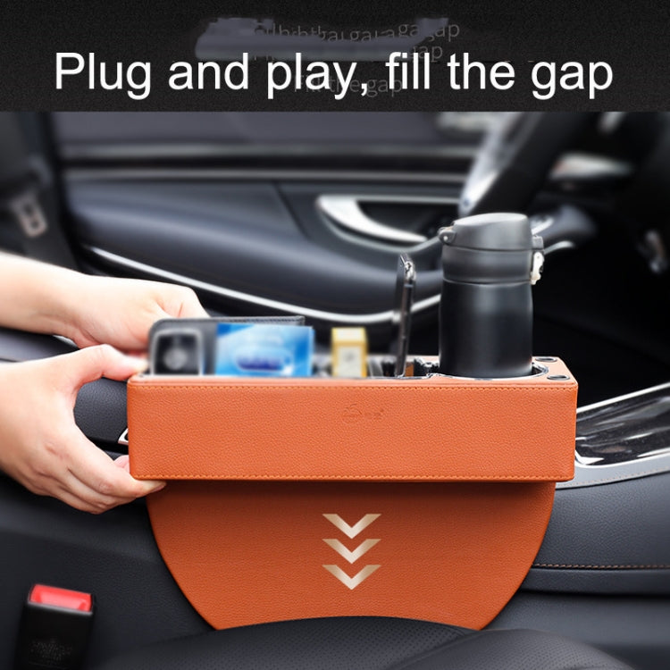SUSISUN SNH010 Car Seat Gap Storage Box, Style:Positive Drive USB Charging(Brown) - Stowing Tidying by SUSISUN | Online Shopping South Africa | PMC Jewellery | Buy Now Pay Later Mobicred