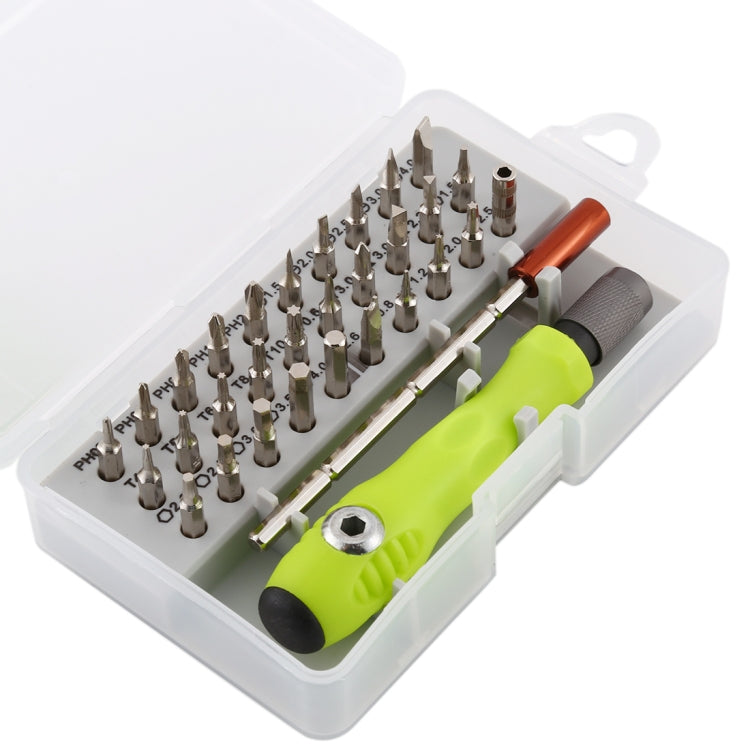 32-in-1 CRV Steel Mobile Phone Disassembly Repair Tool Multi-function Combination Screwdriver Set(Gray Green) - free shipping - PMC TechLife - Order now!