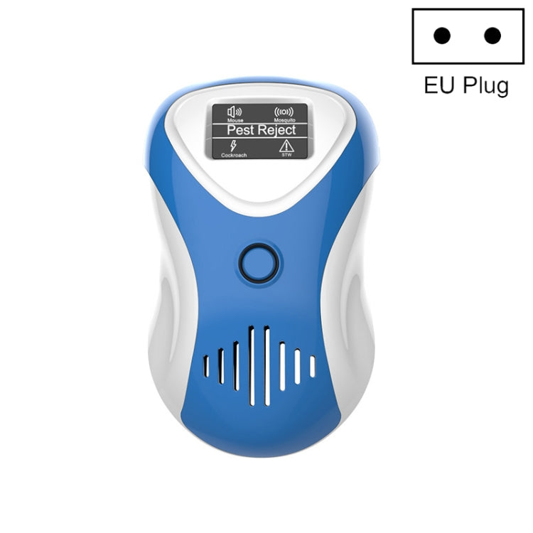 Ultrasonic Mouse Repeller Energy-Saving Silent Insect Repeller, Plug Type:EU Plug(Blue White) - Repellents by PMC Jewellery | Online Shopping South Africa | PMC Jewellery | Buy Now Pay Later Mobicred