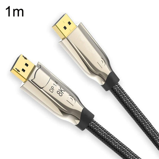 1m 1.4 Version DP Cable Gold-Plated Interface 8K High-Definition Display Computer Cable OD6.0MM 30AWG With Nylon Mesh(Gold) -  by PMC Jewellery | Online Shopping South Africa | PMC Jewellery | Buy Now Pay Later Mobicred