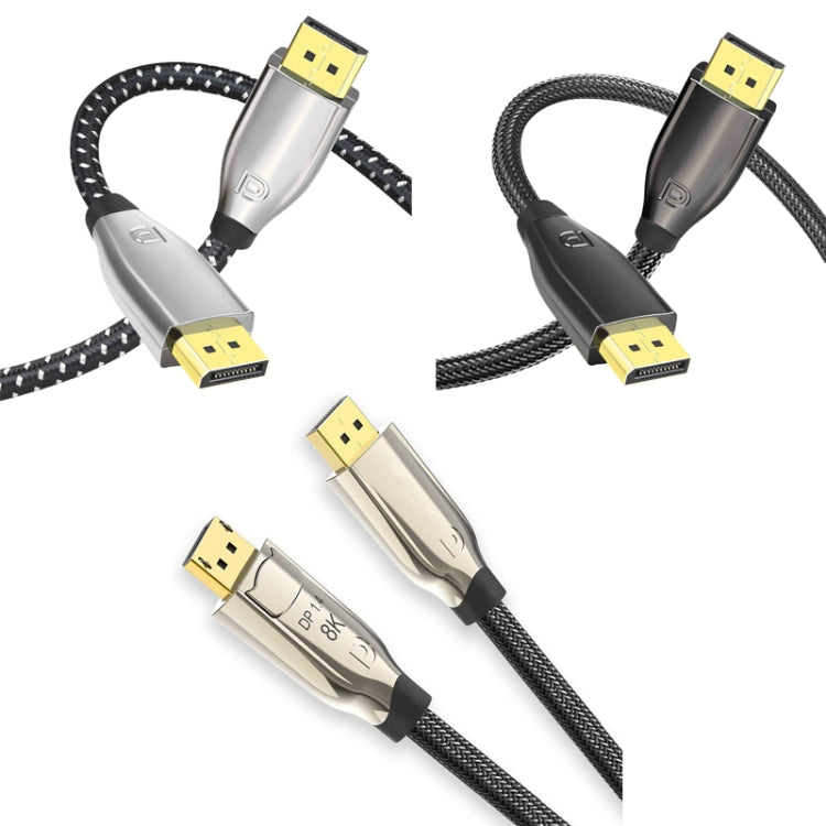 5m 1.4 Version DP Cable Gold-Plated Interface 8K High-Definition Display Computer Cable OD6.0MM 30AWG With Nylon Mesh(Black) -  by PMC Jewellery | Online Shopping South Africa | PMC Jewellery | Buy Now Pay Later Mobicred