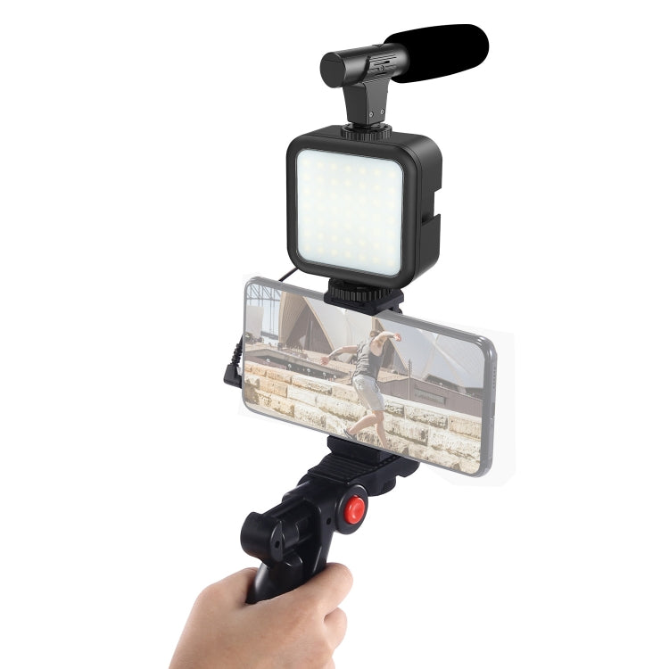 KIT-01LM 3 in 1 Video Shooting LED Light Portable Tripod Live Microphone, Specification:USB Charging Model - Selfie Sticks by PMC Jewellery | Online Shopping South Africa | PMC Jewellery | Buy Now Pay Later Mobicred