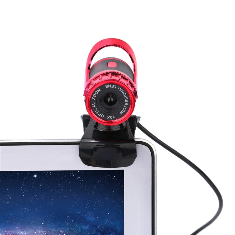 HXSJ A859 480P Computer Network Course Camera Video USB Camera Built-in Sound-absorbing Microphone(No Camera Function  Red) - free shipping - PMC Jewellery - Order now!
