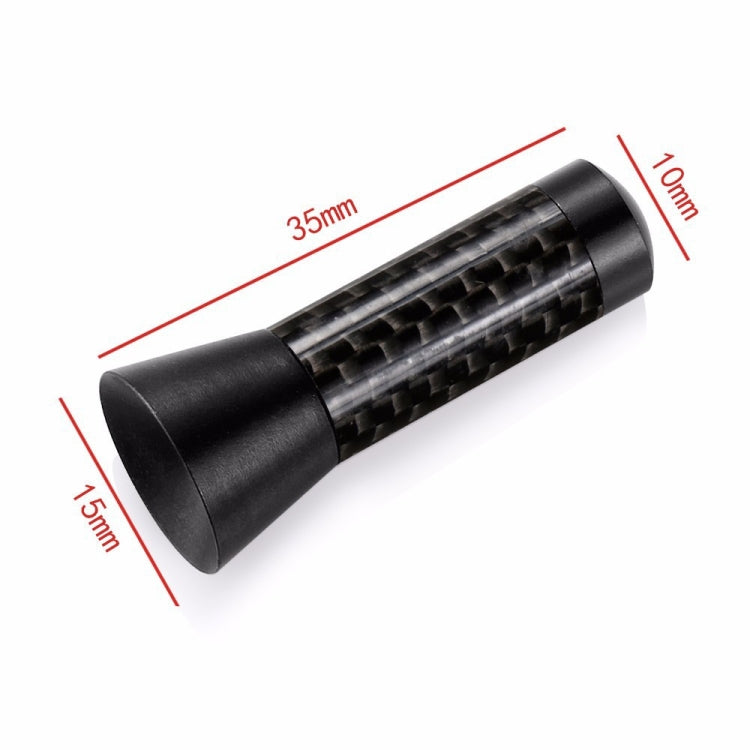 3.5cm Modified Metal Antenna Carbon Fiber Car Antenna Car Decorative Antenna - Aerials by PMC TechLife | Online Shopping South Africa | PMC TechLife | Buy Now Pay Later Mobicred