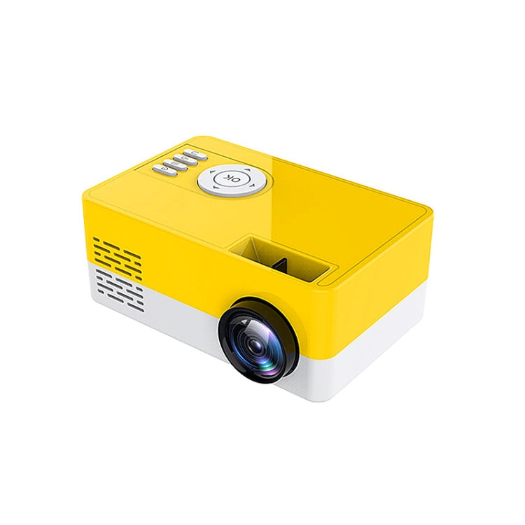 S261/J16 Home Mini HD 1080P Portable LED Projector, Support TF Card / AV / U Disk, Plug Specification:UK Plug(Yellow White) - free shipping - PMC Jewellery - Order now!