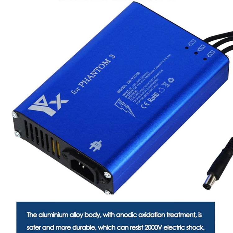 4 in 1 Parallel Power Hub Intelligent Battery Controller Charger for DJI Phantom 3 Standard SE FPV Drone, Plug Type:EU Plug -  by PMC TechLife | Online Shopping South Africa | PMC TechLife
