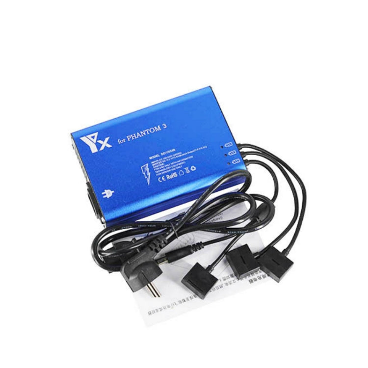 4 in 1 Parallel Power Hub Intelligent Battery Controller Charger for DJI Phantom 3 Standard SE FPV Drone, Plug Type:EU Plug -  by PMC TechLife | Online Shopping South Africa | PMC TechLife