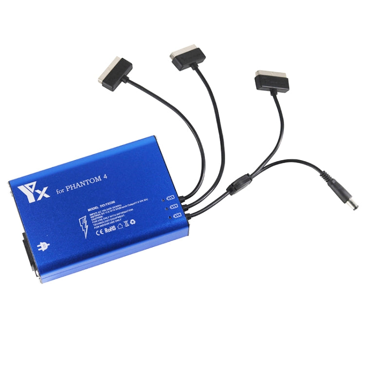 For DJI Phantom 4 Pro Advanced+ Charger  4 in 1 Hub Intelligent Battery Controller Charger, Plug Type:UK Plug - free shipping - PMC TechLife - Order now!
