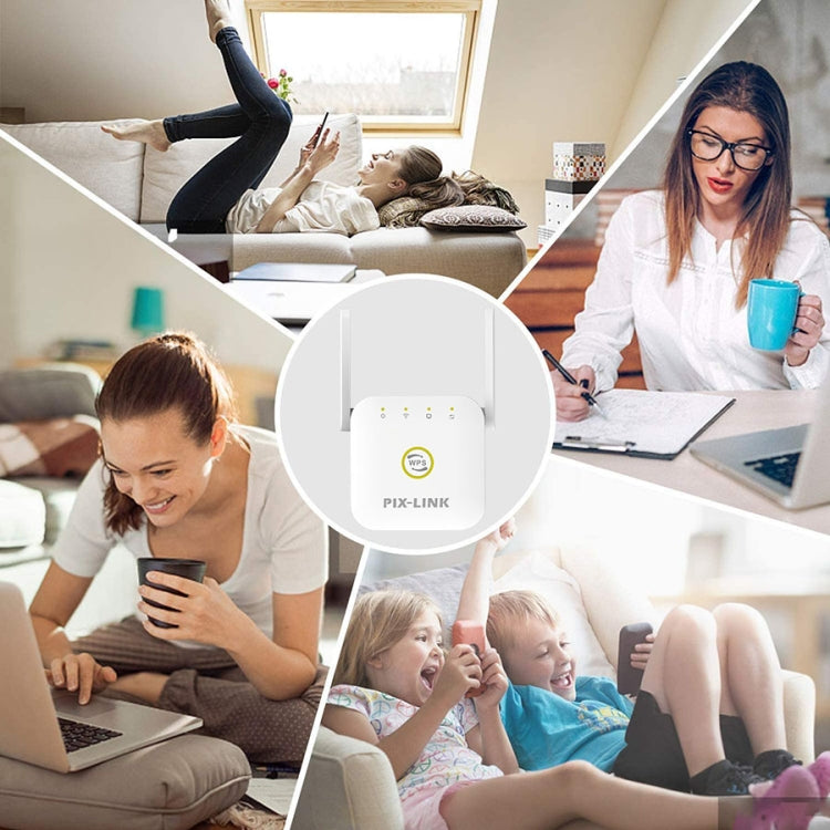 PIX-LINK WR22 300Mbps Wifi Wireless Signal Amplification Enhancement Extender, Plug Type:UK Plug(White) - free shipping - PMC Jewellery - Order now!