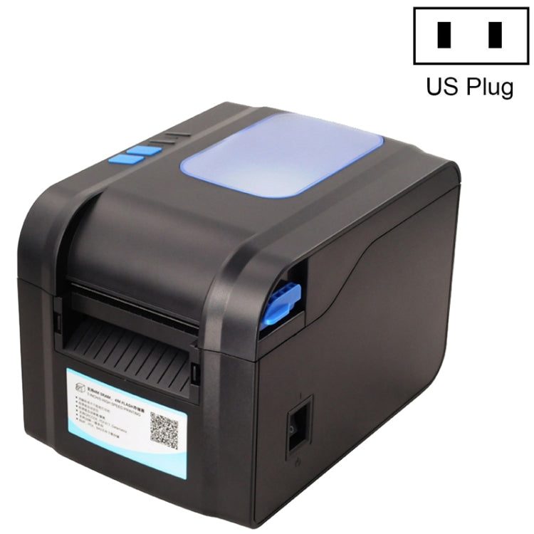 Xprinter XP-370B Barcode Printer Self-adhesive QR Code Printer Label Clothing Tag Thermal Ticket Machine(US Plug) - free shipping - PMC Jewellery - Order now!