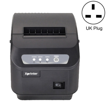 Xprinter XP-Q200II Thermal Small Receipt Printer Catering And Kitchen Receipt Printer 80mm Cutter, Interface Type:LAN Interface(UK Plug) - Printer by Xprinter | Online Shopping South Africa | PMC Jewellery | Buy Now Pay Later Mobicred