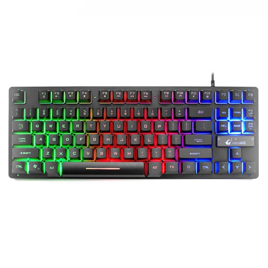 ZIYOULANG K16 87 Keys Colorful Mixed Light Gaming Notebook Manipulator Keyboard, Cable Length: 1.5m - Wired Keyboard by FREEDOM-WOLF | Online Shopping South Africa | PMC Jewellery | Buy Now Pay Later Mobicred