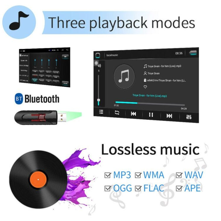Universal Machine Android Smart Navigation Car Navigation DVD Reversing Video Integrated Machine, Size:9inch 1+16G, Specification:Standard - Car DVD by PMC TechLife | Online Shopping South Africa | PMC TechLife | Buy Now Pay Later Mobicred