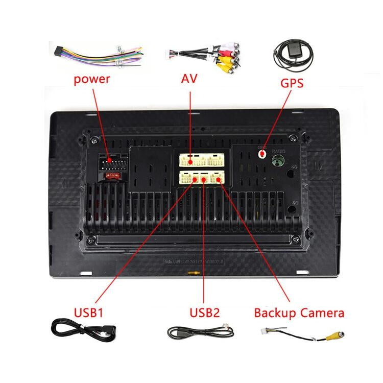 Universal Machine Android Smart Navigation Car Navigation DVD Reversing Video Integrated Machine, Size:9inch 1+16G, Specification:Standard+12 Lights Camera - free shipping - PMC TechLife - Order now!