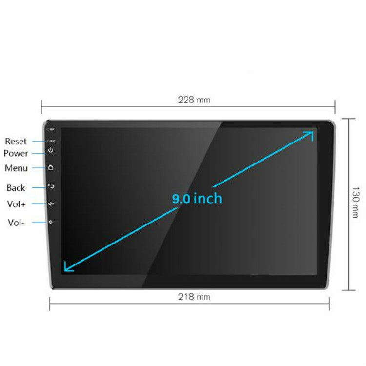 Universal Machine Android Smart Navigation Car Navigation DVD Reversing Video Integrated Machine, Size:9inch 2+16G, Specification:Standard+12 Lights Camera - free shipping - PMC TechLife - Order now!