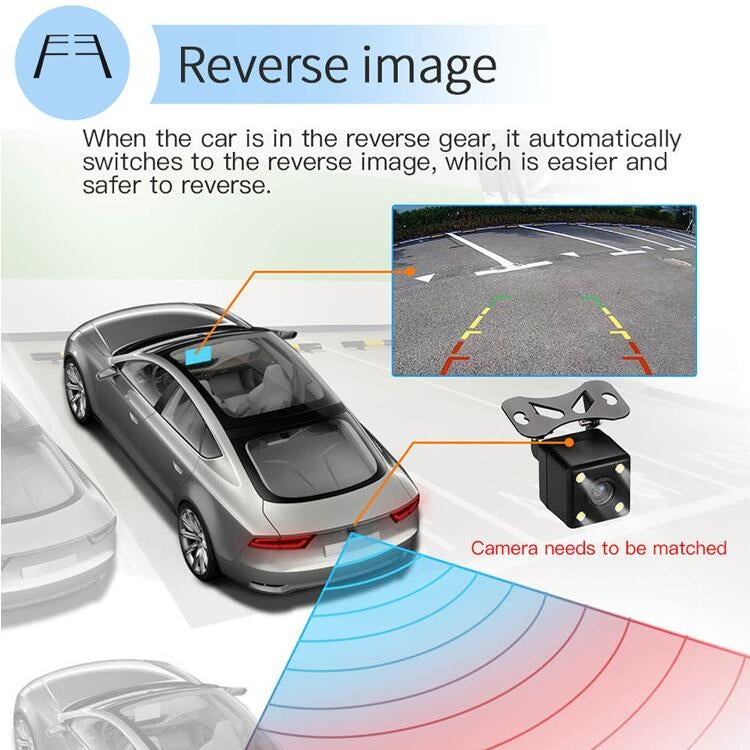 Universal Machine Android Smart Navigation Car Navigation DVD Reversing Video Integrated Machine, Size:9inch 2+16G, Specification:Standard+12 Lights Camera - free shipping - PMC TechLife - Order now!