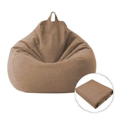 Lazy Sofa Bean Bag Chair Fabric Cover, Size: 70x80cm(Brown) - Sofa Covers & Chair Covers by PMC Jewellery | Online Shopping South Africa | PMC Jewellery