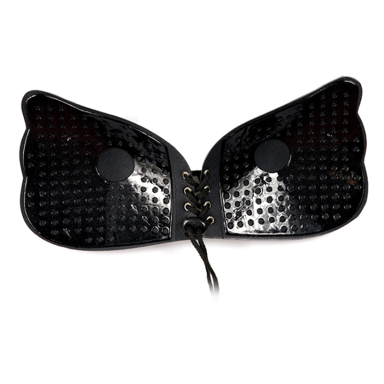 Women Self-Adhesive Strapless Bandage Blackless Solid Bra Silicone Underwear Invisible Bra, Size:M (T Black) - free shipping - PMC TechLife - Order now!