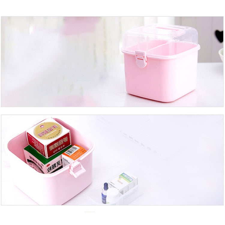 Multifunctional Transparent Plastic Cosmetic Storage Box Household Supplies Storage Pill Box(Gray) - free shipping - PMc TechLife - Order now!