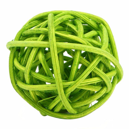 10 PCS Artificial Straw Ball For Birthday Party Wedding Christmas Home Decor(Green) - Ornaments by PMC Jewellery | Online Shopping South Africa | PMC Jewellery