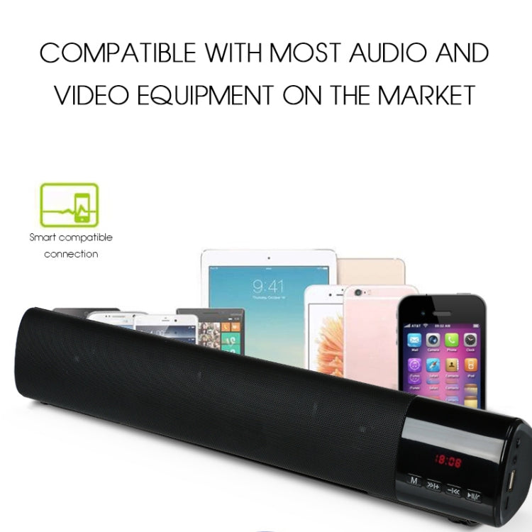 TOPROAD High Power 10W HIFI Portable Wireless Bluetooth Speaker Stereo Soundbar TF FM USB Subwoofer Column for Computer TV Phone(Red) - Desktop Speaker by TOPROAD | Online Shopping South Africa | PMC Jewellery | Buy Now Pay Later Mobicred