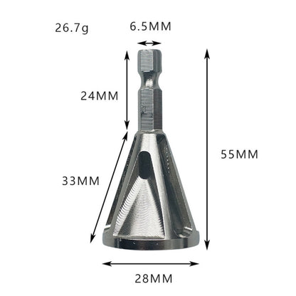 Stainless Steel Deburring External Chamfer Tool High Strength Hardness Drill Bit Remove Burr Hexagonal grooved chamfer - Others by PMC Jewellery | Online Shopping South Africa | PMC Jewellery | Buy Now Pay Later Mobicred