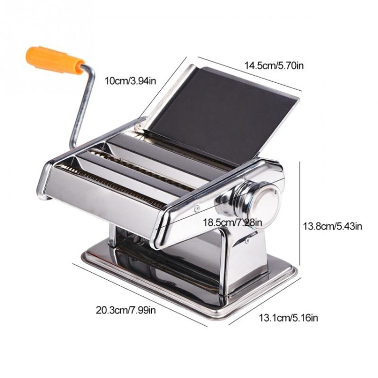 Household Stainless Steel Pasta Making Machine Manual Noodle Maker Spaghetti Hand Cutter - Cutter & Peeler by PMC TechLife | Online Shopping South Africa | PMC TechLife | Buy Now Pay Later Mobicred