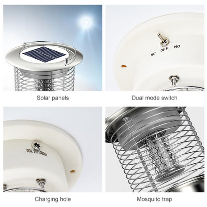 Outdoor Solar Waterproof Mosquito Lamp Mosquito Repellent, Color:TM03 Silver - Outdoor Insect Repellent by PMC Jewellery | Online Shopping South Africa | PMC Jewellery | Buy Now Pay Later Mobicred