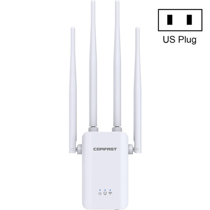 Comfast CF-WR304S 300M 4 Antenna Wireless Repeater High-Power Through-Wall WIFI Signal Amplifier, Specification:US Plug - Broadband Amplifiers by Comfast | Online Shopping South Africa | PMC Jewellery | Buy Now Pay Later Mobicred