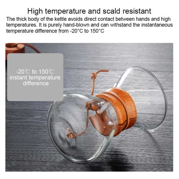 Hand Coffee Pot High Temperature Resistant 400ml Glass Coffee Pot, Style:Pot With Strainer - free shipping - PMC TechLife - Order now!