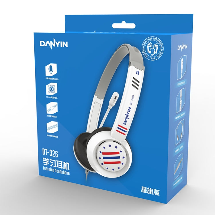 DANYIN DT326 Head-mounted Desktop Computer Children Learning Wire Headset with Microphone, Cable Length:1.8m, Style:Single Hole Four-level(Black) - free shipping - PMC TechLife - Order now!