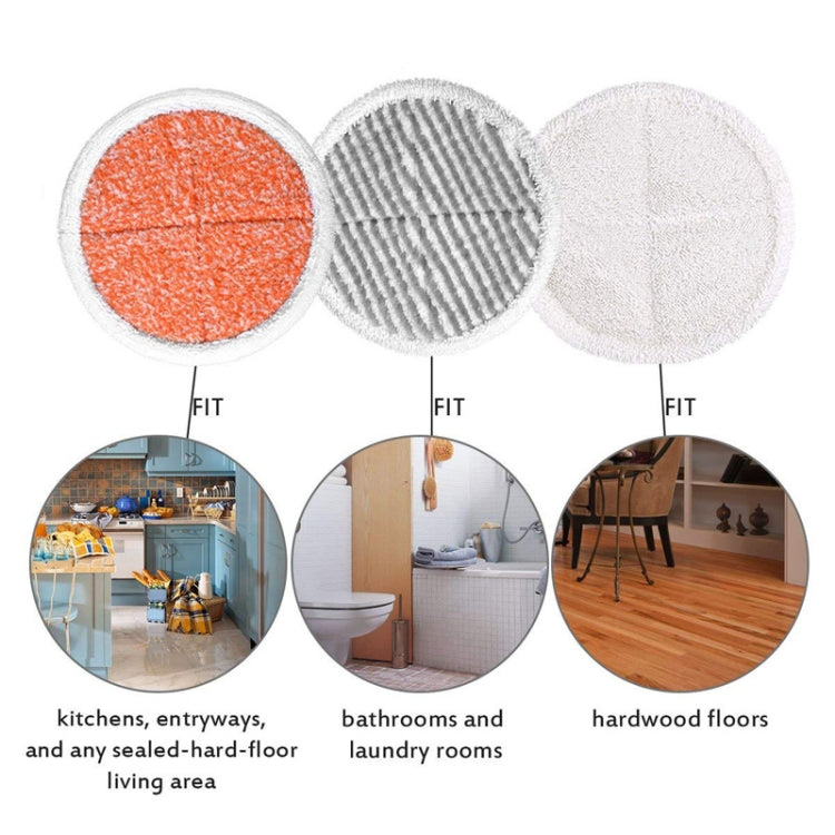 2 PCS Steam Mop Cleaning Replacement Cloth for Bissell 2124/2039A Series(White) - For Bissell Accessories by PMc TechLife | Online Shopping South Africa | PMc TechLife | Buy Now Pay Later Mobicred