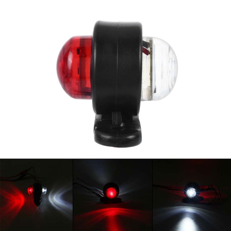 2 PCS X9 12-24V Mini Double-Sided Red And White Truck Side Lights Modified Special Side Lights - Clearance Lights by PMC Jewellery | Online Shopping South Africa | PMC Jewellery | Buy Now Pay Later Mobicred