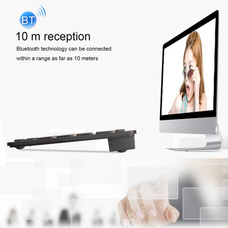 X5 Ultra-Thin Mini Wireless Keyboard + Wireless Mouse Set, Support Win / Android / IOS System(Silver) - Universal Keyboard by PMC TechLife | Online Shopping South Africa | PMC TechLife