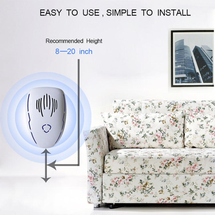 DC-9015 Household Energy-saving Multi-function Variable Frequency Ultrasonic Electronic Mouse and Mosquito Repellent, Style:UK Plug(White) - Repellents by PMC TechLife | Online Shopping South Africa | PMC TechLife | Buy Now Pay Later Mobicred