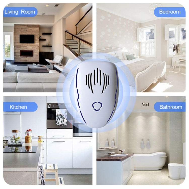 DC-9015 Household Energy-saving Multi-function Variable Frequency Ultrasonic Electronic Mouse and Mosquito Repellent, Style:UK Plug(White) - Repellents by PMC TechLife | Online Shopping South Africa | PMC TechLife | Buy Now Pay Later Mobicred