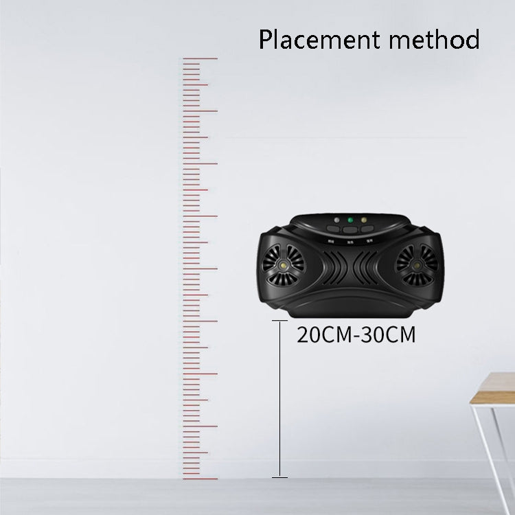 DC-9010 USB Charging Ultrasonic Mosquito Repellent Portable Insect Repellent(Black) - Repellents by PMC TechLife | Online Shopping South Africa | PMC TechLife | Buy Now Pay Later Mobicred