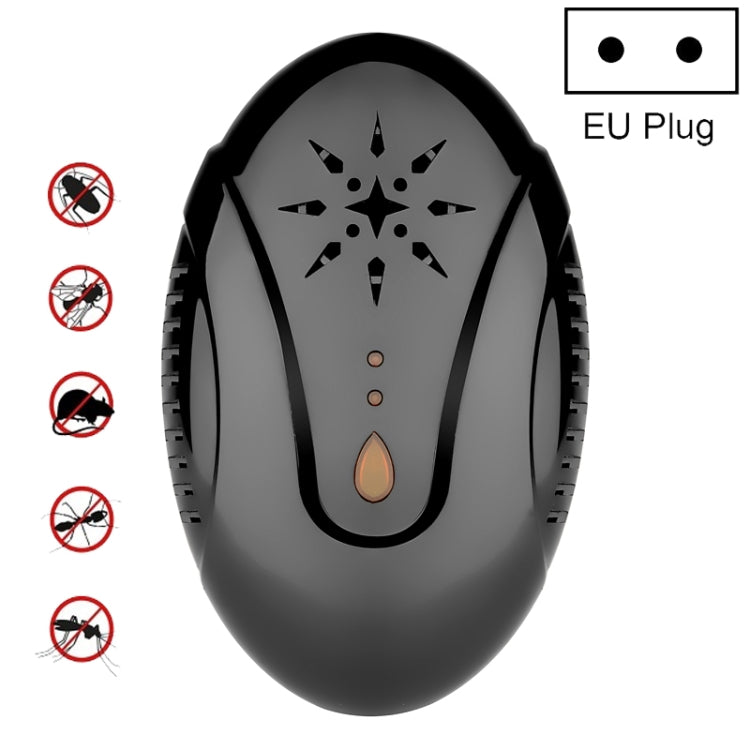 DC-9007 Ultrasonic Mosquito Repellent Portable Insect Repellent, Style:EU Plug(Black) - Repellents by PMC Jewellery | Online Shopping South Africa | PMC Jewellery | Buy Now Pay Later Mobicred