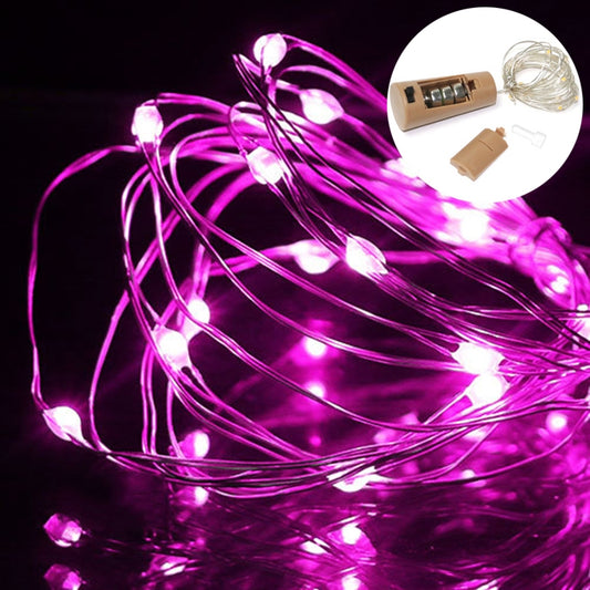 10 PCS LED Wine Bottle Cork Copper Wire String Light IP44 Waterproof Holiday Decoration Lamp, Style:2m 20LEDs(Pink Light) - Holiday Lights by PMC Jewellery | Online Shopping South Africa | PMC Jewellery | Buy Now Pay Later Mobicred