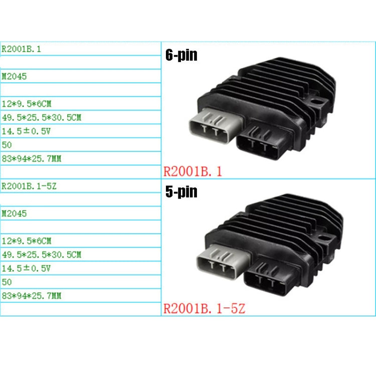 2001B.1 Motorcycle Rectifier For Can-Am Commander 1000 RHINO700/YXR700, Style:5-pin - Voltage Stabilizer by PMC Jewellery | Online Shopping South Africa | PMC Jewellery | Buy Now Pay Later Mobicred