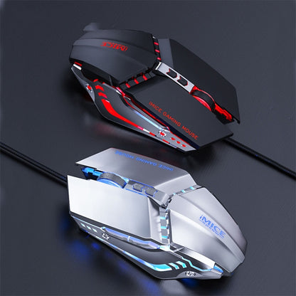 iMICE T80 7 Keys 3200 DPI Macro Programming Mechanical Gaming Wired Mouse, Cable Length: 1.8m(Black) - Wired Mice by iMICE | Online Shopping South Africa | PMC Jewellery | Buy Now Pay Later Mobicred