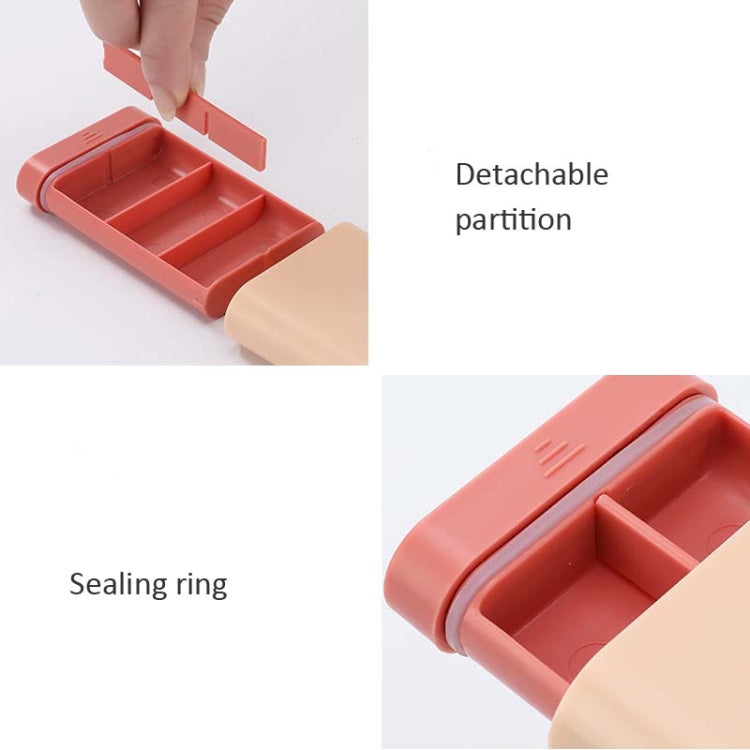 3 PCS Portable Sealed Pill Storage Box Divided Into Compartments Portable Mini Pill Box(Green) - free shipping - PMC TechLife - Order now!
