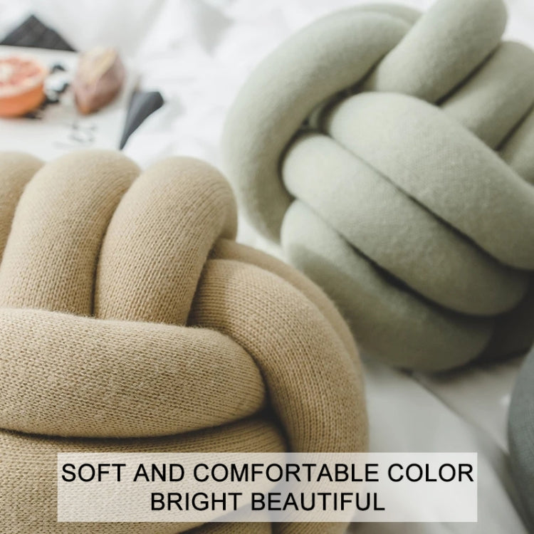 Hand-Made Knotted Ball Pillow, Size: Diameter: 25~30cm(Dark Gray) - Cushions & Pillows by PMC TechLife | Online Shopping South Africa | PMC TechLife | Buy Now Pay Later Mobicred