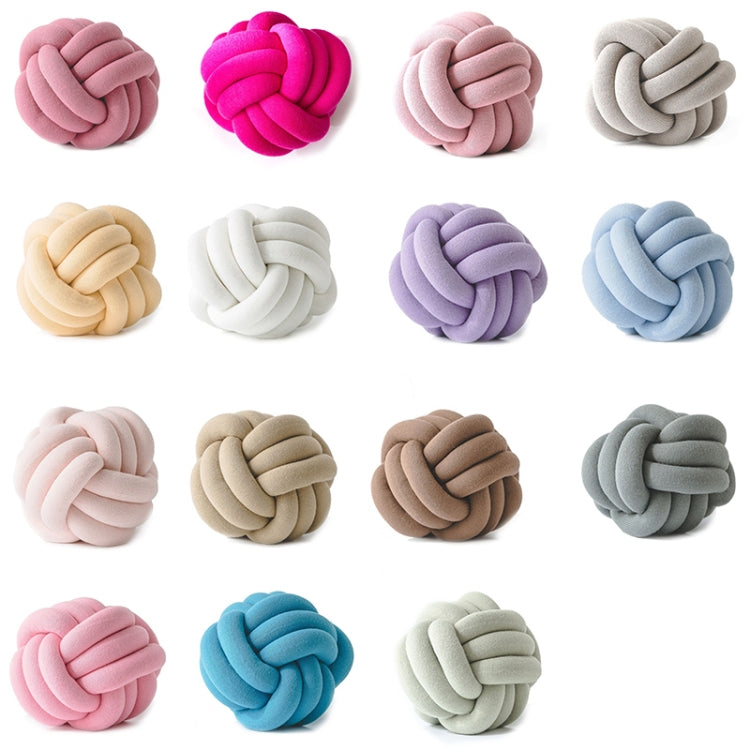 Hand-Made Knotted Ball Pillow, Size: Diameter: 25~30cm(White) - Cushions & Pillows by PMC TechLife | Online Shopping South Africa | PMC TechLife | Buy Now Pay Later Mobicred