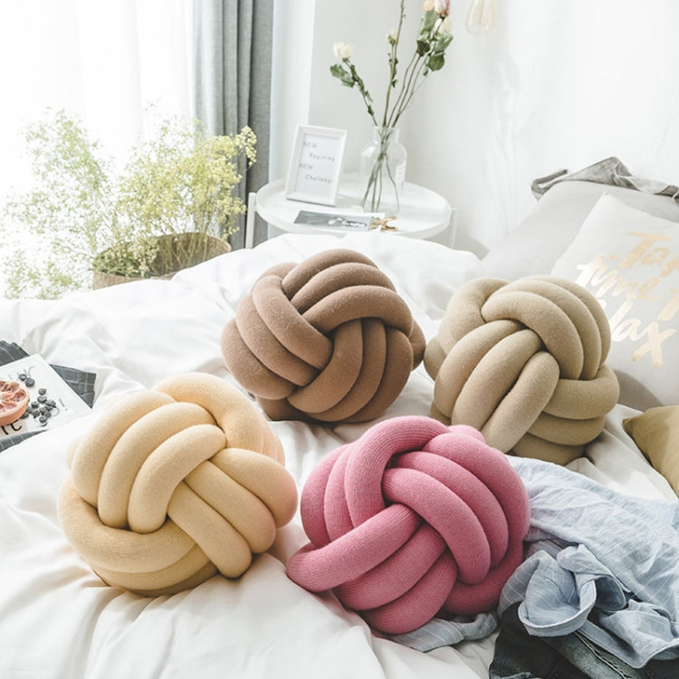 Hand-Made Knotted Ball Pillow, Size: Diameter: 25~30cm(Fishy Red) - Cushions & Pillows by PMC TechLife | Online Shopping South Africa | PMC TechLife | Buy Now Pay Later Mobicred