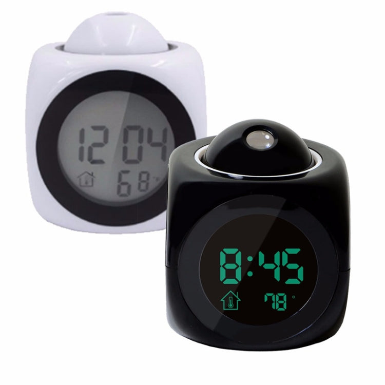 Multi-function LED Projection Alarm Clock Voice Talking Clock, Specification:Black + USB cable - Wall Clock by PMc TechLife | Online Shopping South Africa | PMc TechLife | Buy Now Pay Later Mobicred