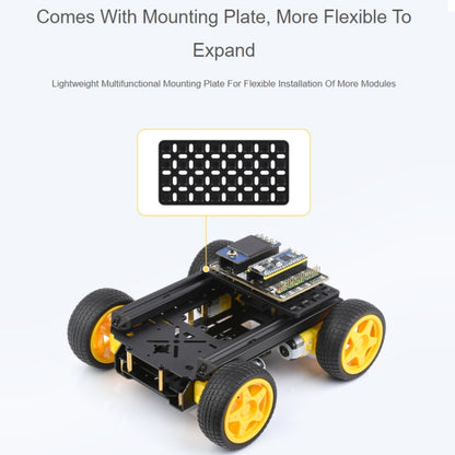 Waveshare Smart Mobile Robot Chassis Kit, Chassis:Normal(Mecanum Wheels) - Robotics Accessories by Waveshare | Online Shopping South Africa | PMC Jewellery | Buy Now Pay Later Mobicred