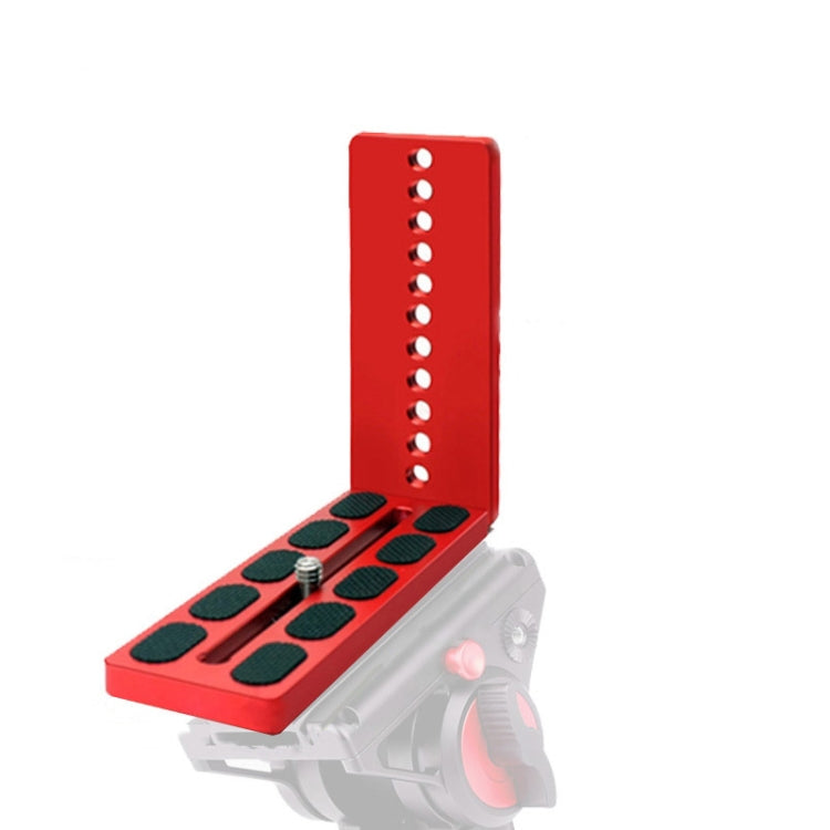 125A Red Vertical Shoot Quick Release L Plate Bracket Base Holder - L-Bracket by PMC TechLife | Online Shopping South Africa | PMC TechLife | Buy Now Pay Later Mobicred