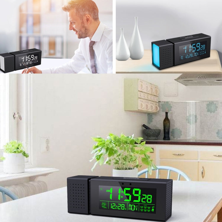 TS-P30 Multifunctional Night Light Alarm Digital Clock with FM Radio & Temperature / Humidity Display & IR Sensor Function(White) - Alarm Clocks by PMc TechLife | Online Shopping South Africa | PMc TechLife | Buy Now Pay Later Mobicred